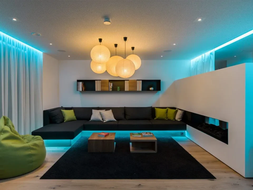 تاثير الاضاءة في التصميم الداخلي