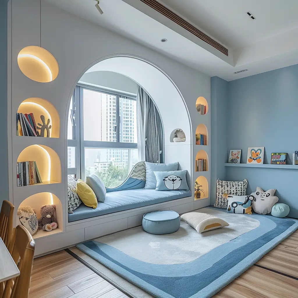 استغلال مساحات غرف الاطفال